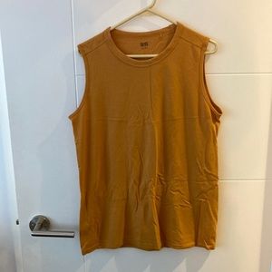 Uniqlo mustard tank